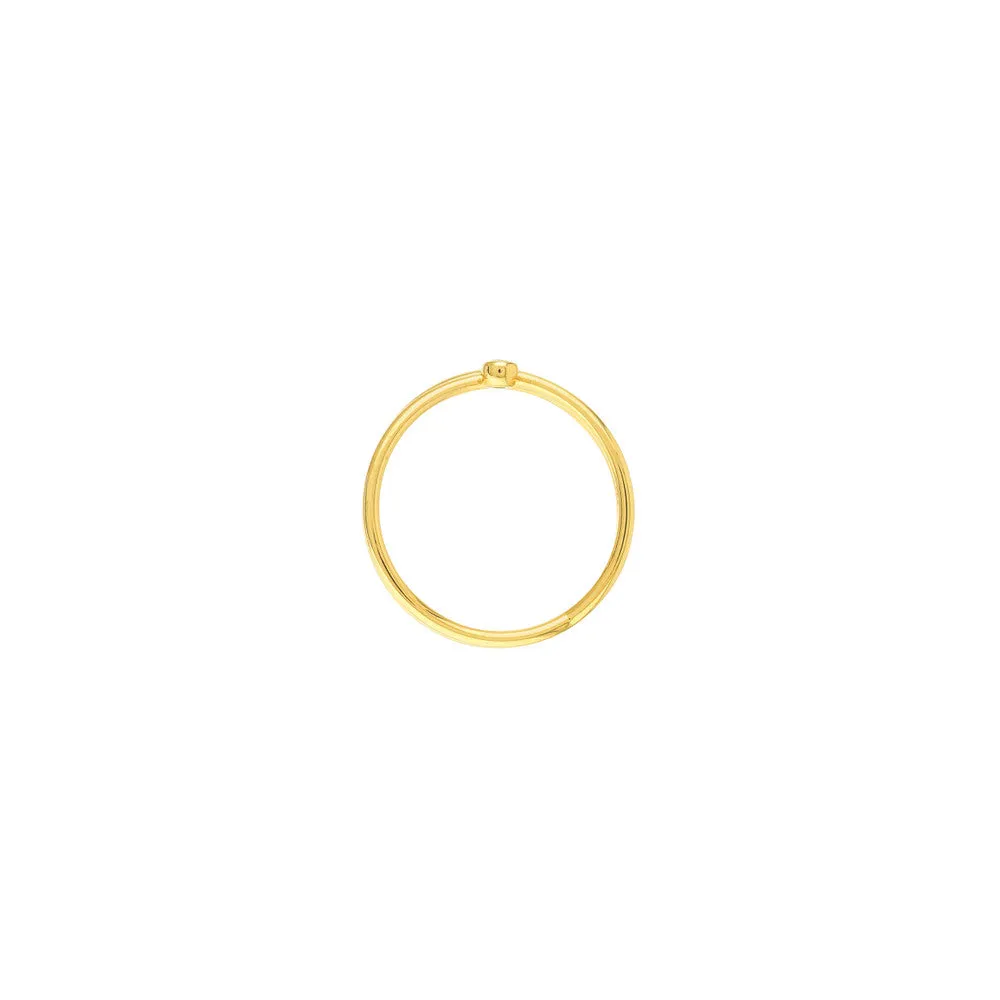 14K Gold Diamond Crossover Ring
