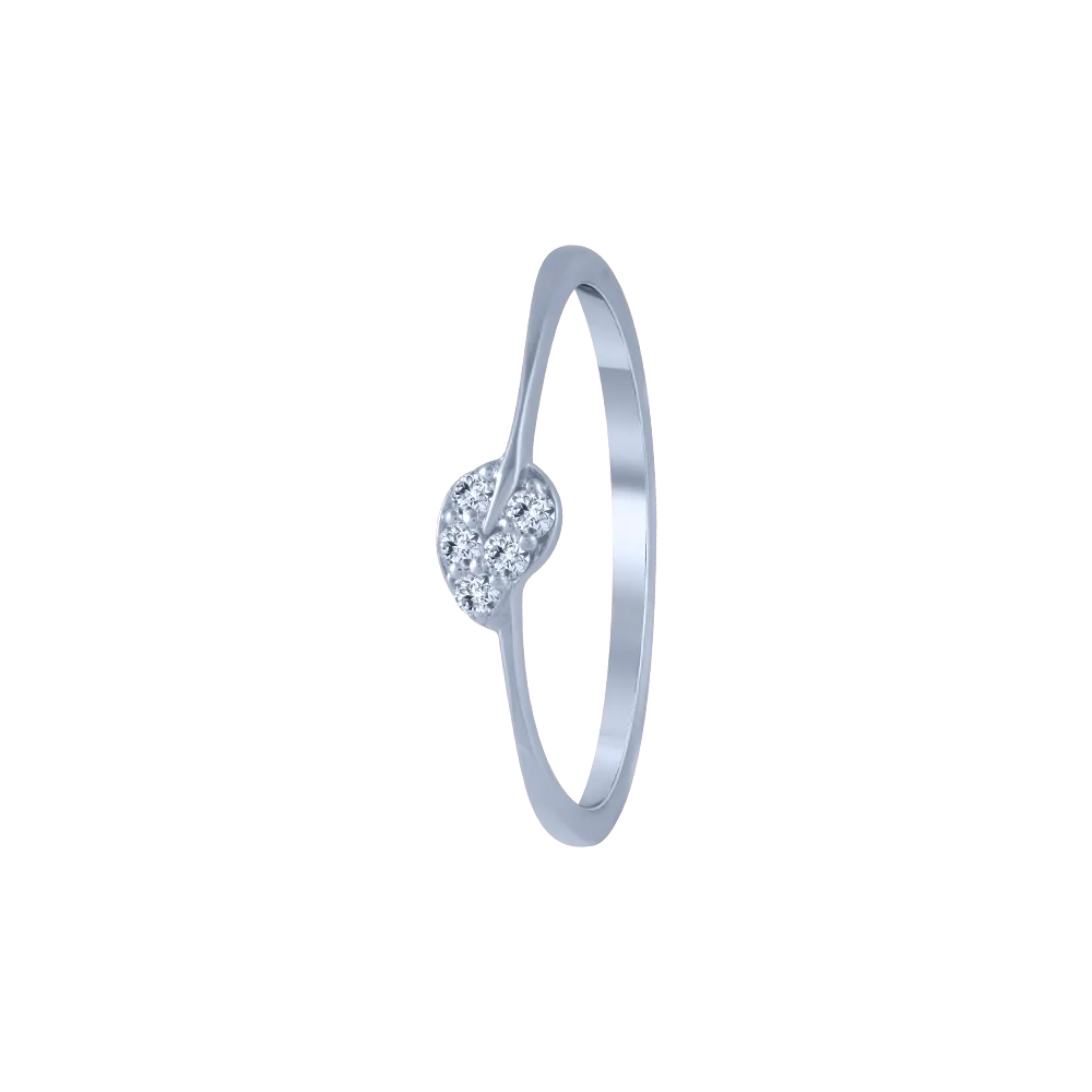 14KT (585) White Gold And Diamond Ring For Women