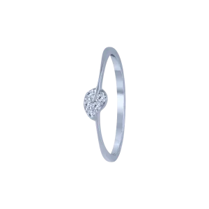 14KT (585) White Gold And Diamond Ring For Women