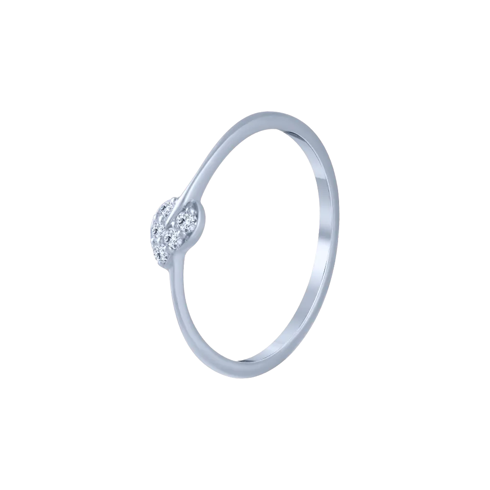 14KT (585) White Gold And Diamond Ring For Women