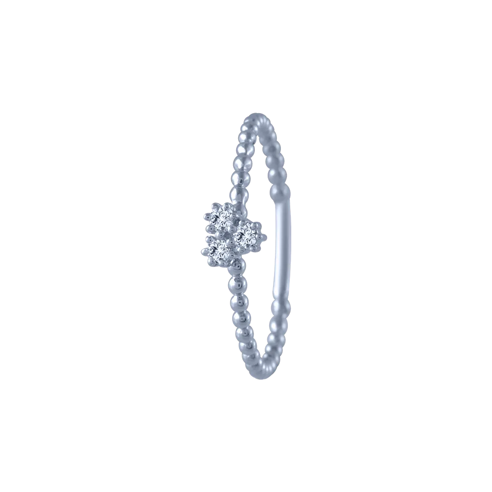 14KT (585) White Gold And Diamond Ring For Women