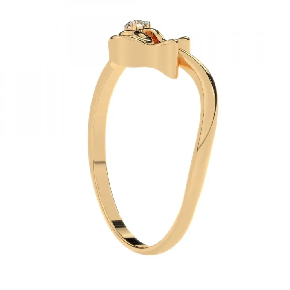 14KT (585) Yellow Gold Ring For Women