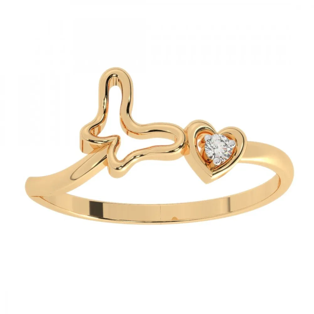 14KT (585) Yellow Gold Ring For Women
