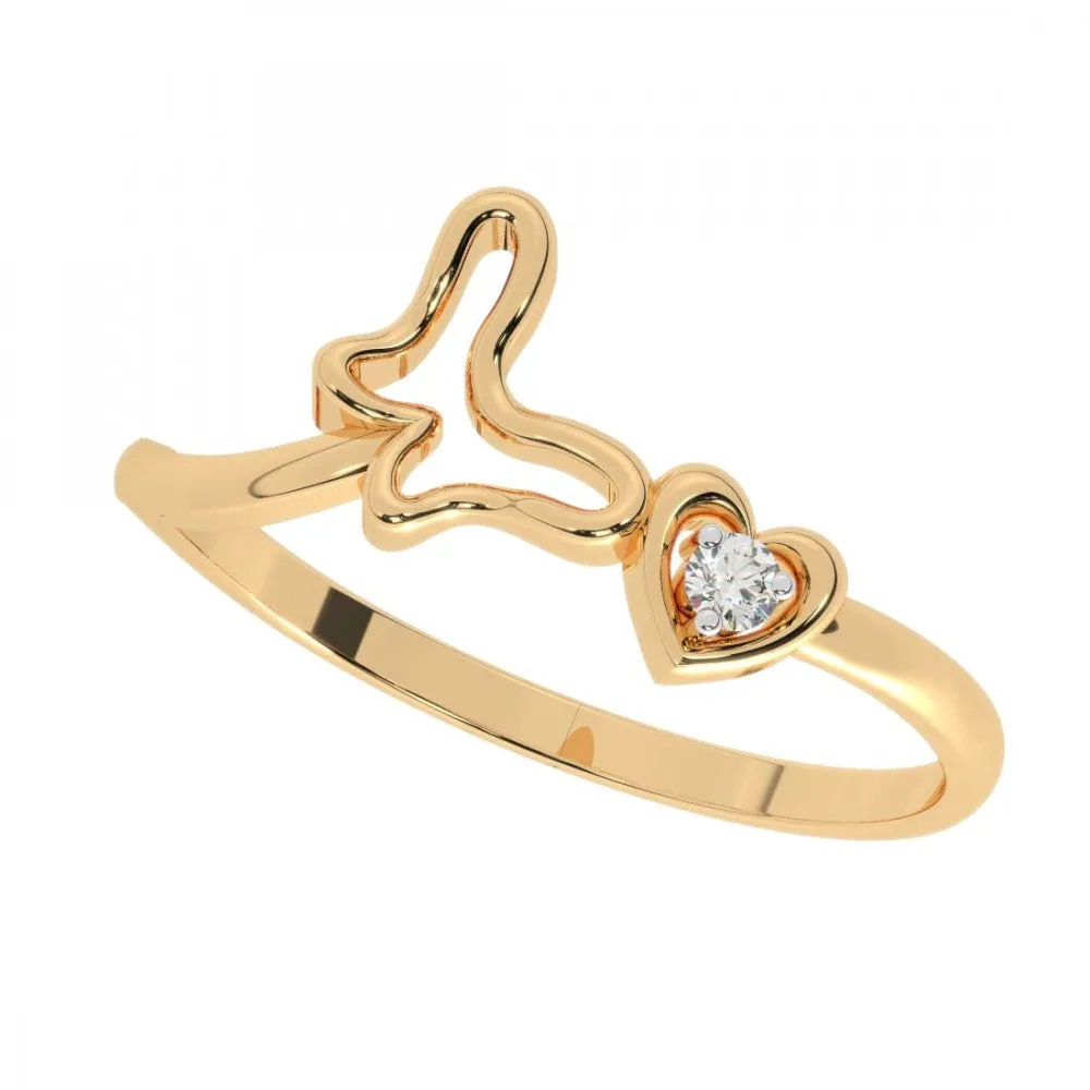 14KT (585) Yellow Gold Ring For Women