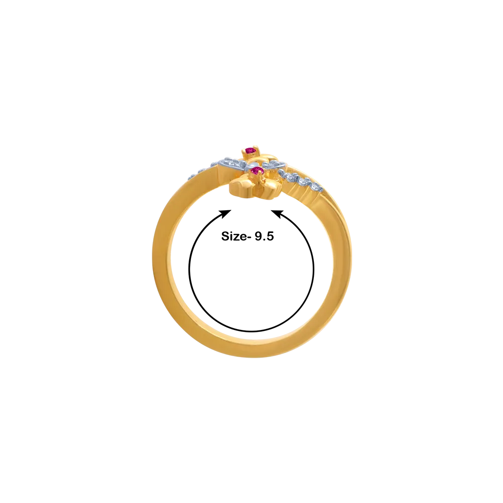 14KT (585) Yellow Gold Ring For Women