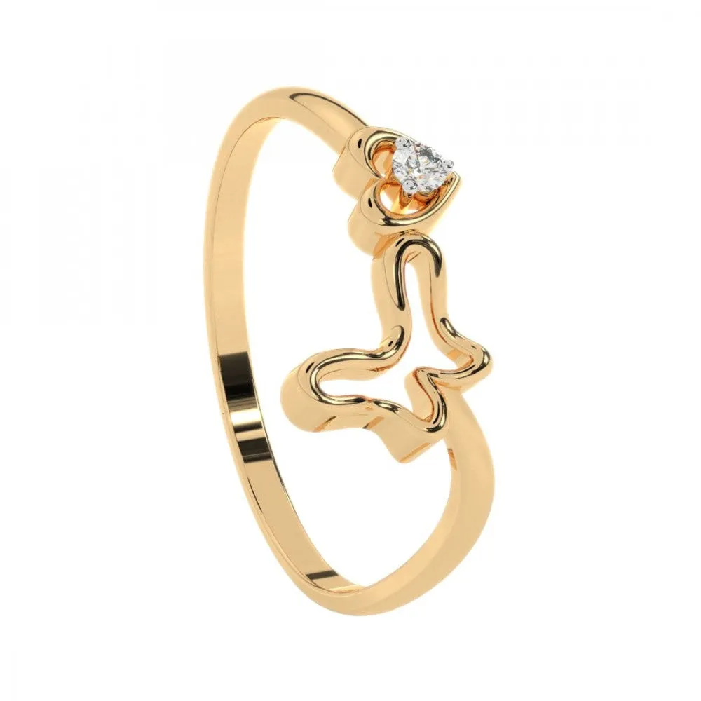14KT (585) Yellow Gold Ring For Women