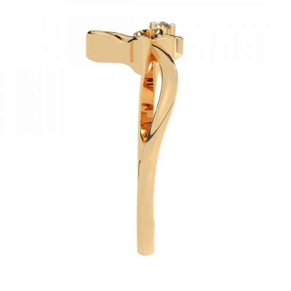 14KT (585) Yellow Gold Ring For Women