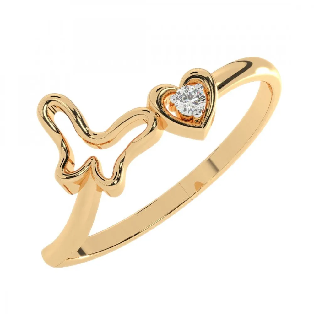 14KT (585) Yellow Gold Ring For Women