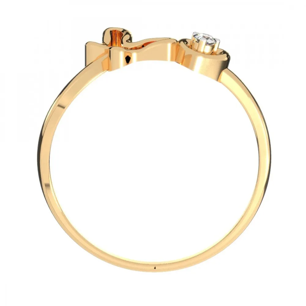 14KT (585) Yellow Gold Ring For Women