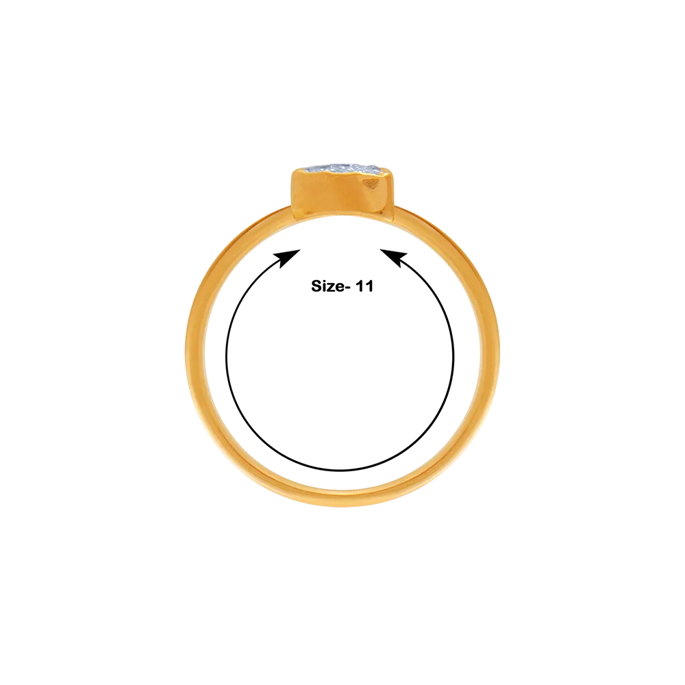 18KT (750) Yellow Gold And Diamond Ring For Women