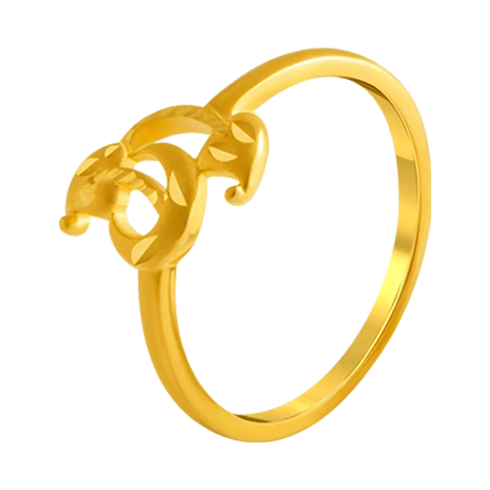22KT Yellow Gold Ring For Women