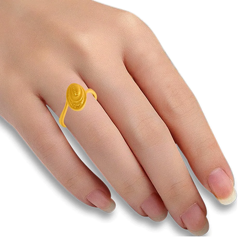 22KT Yellow Gold Ring For Women