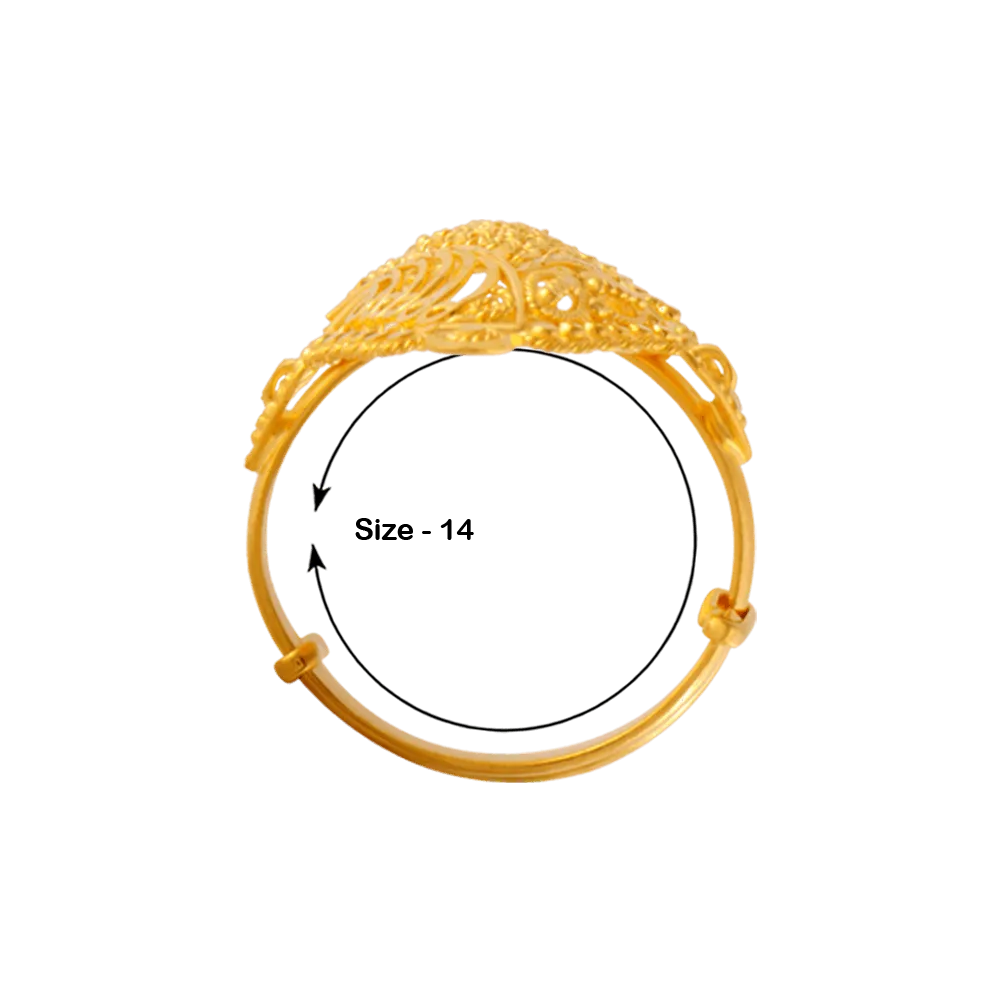 22KT Yellow Gold Ring For Women
