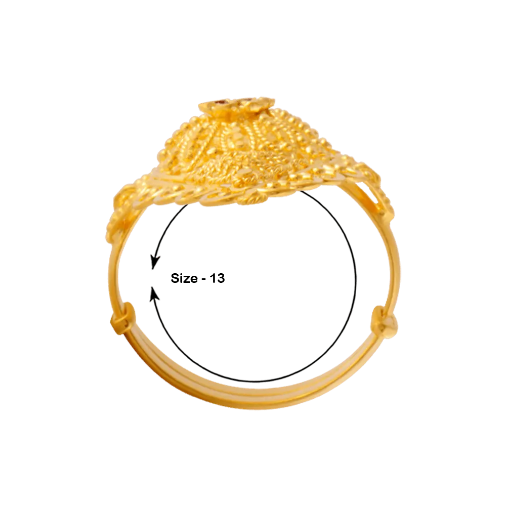 22KT Yellow Gold Ring For Women