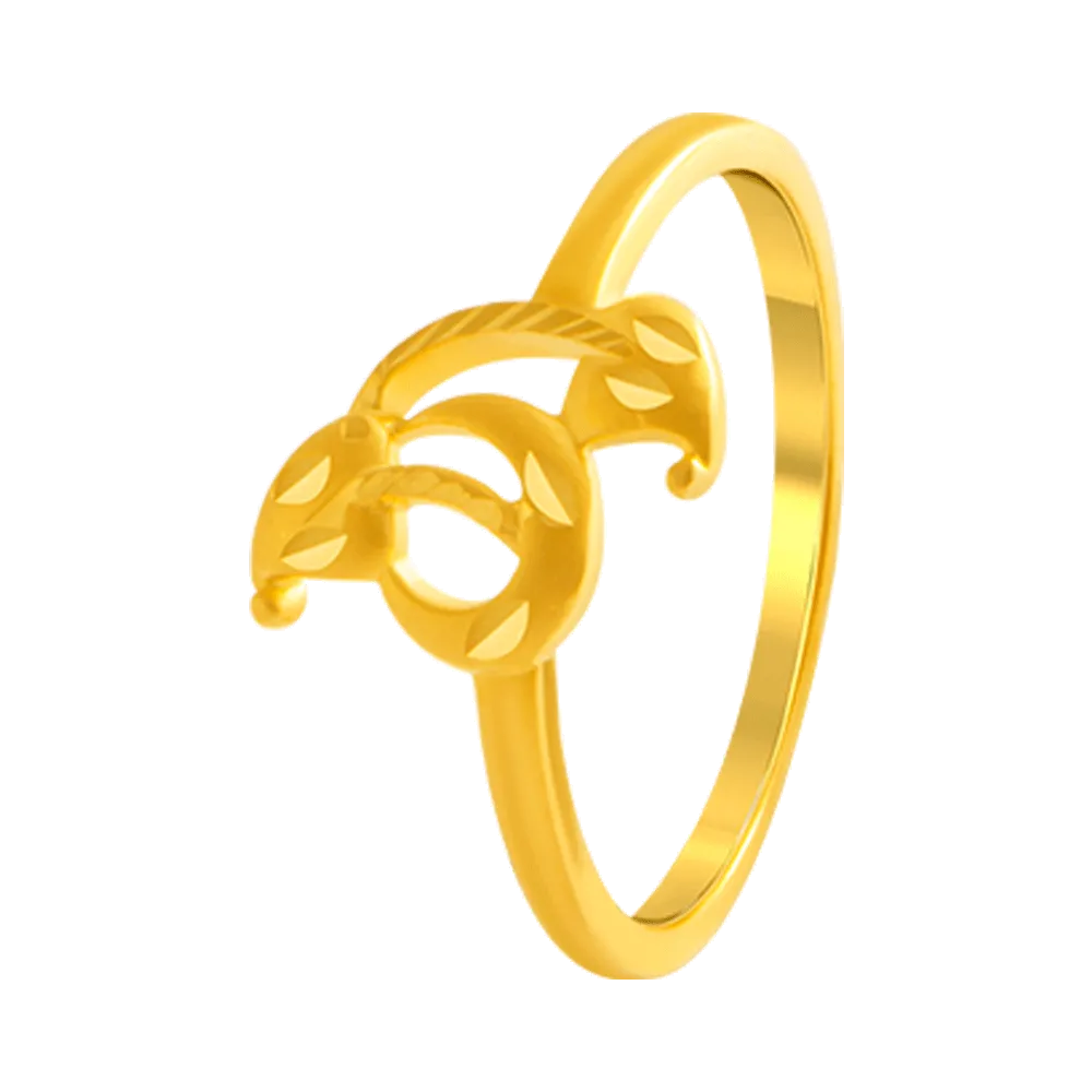 22KT Yellow Gold Ring For Women