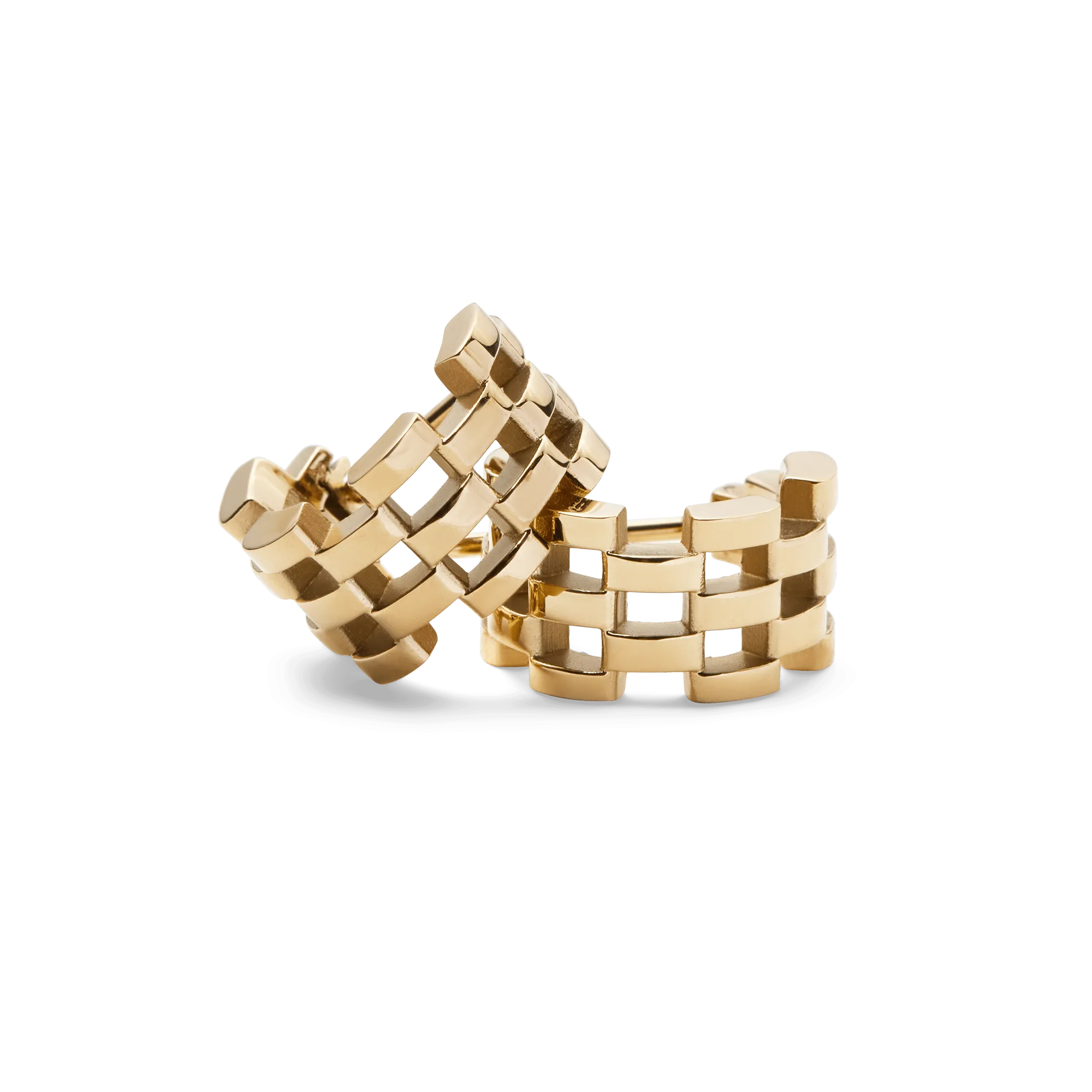 5-Link Earrings Gold