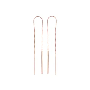 925 Silver Earrings with 18k Rose Gold Plating
