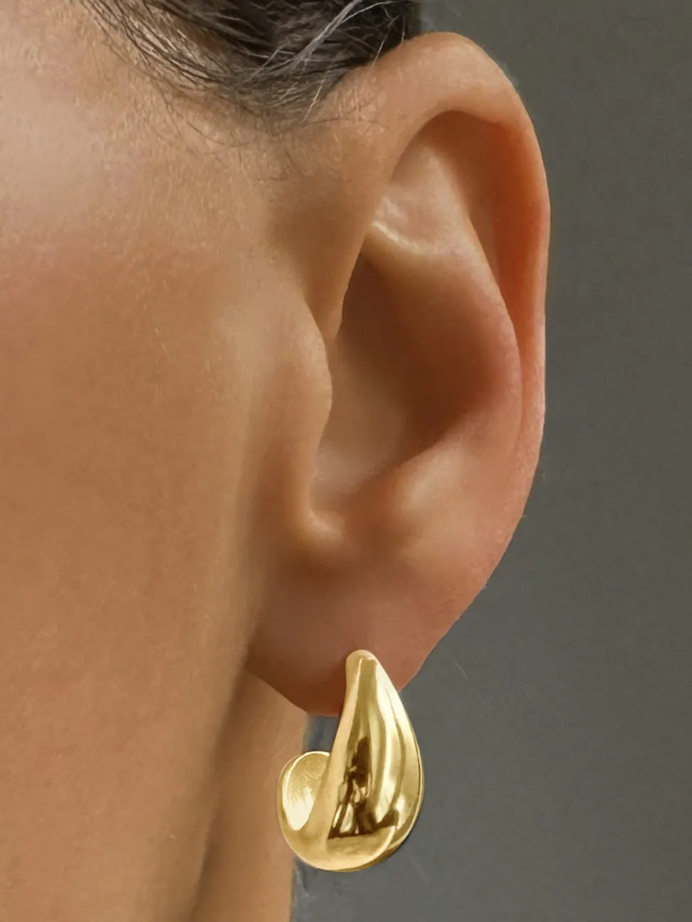 925 Silver Earrings with 18k Yellow Gold Plated