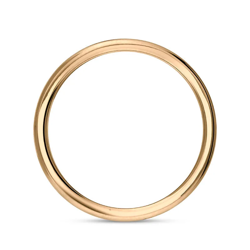 9ct Rose Gold Turquoise King's Coronation Hallmark 6mm Ring D