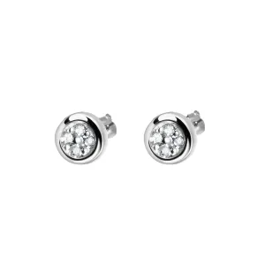 9k White Gold HSI Diamond Stud Earrings