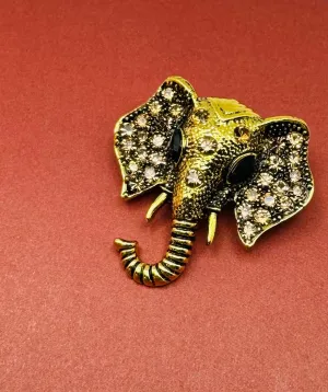 African Elephant Brooch