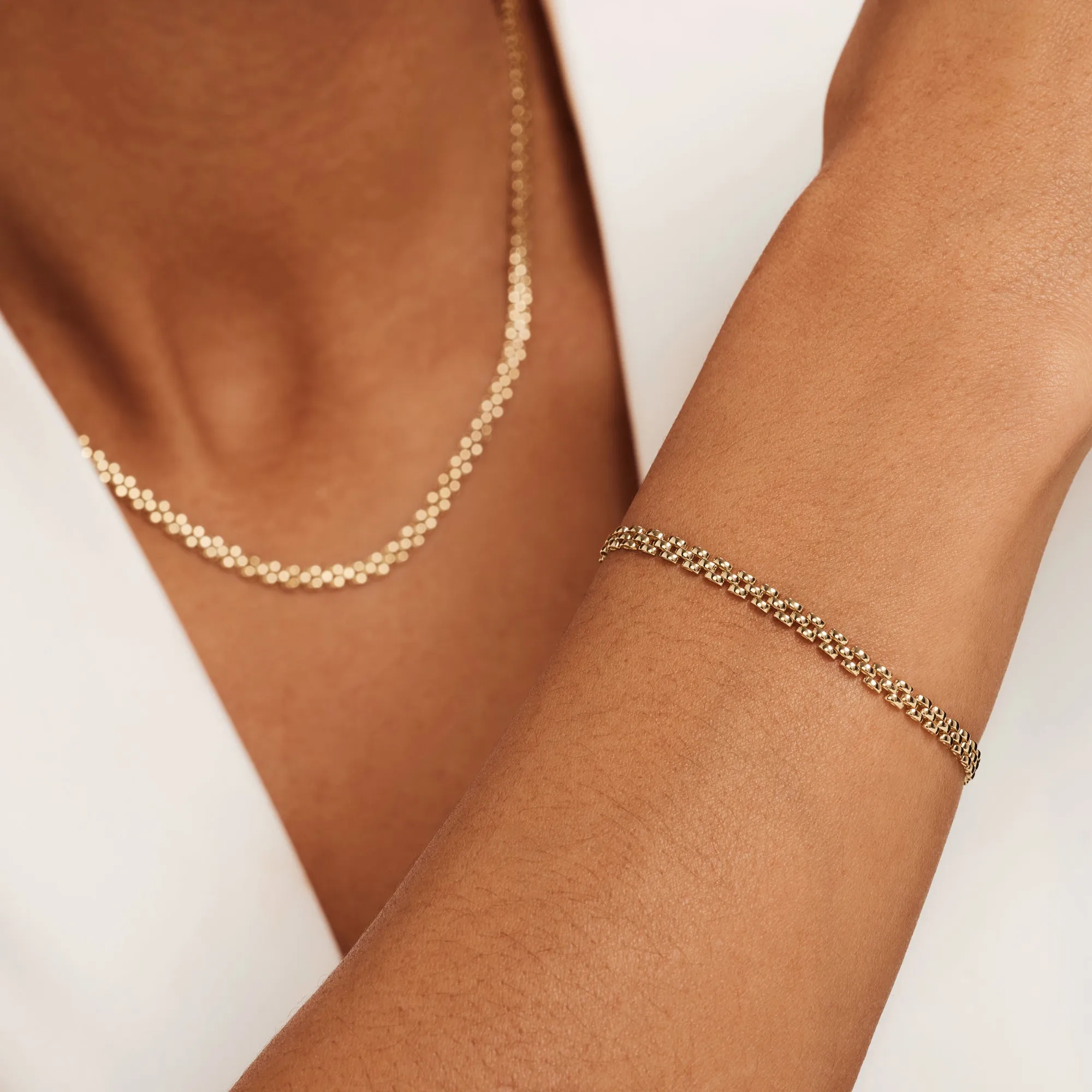 Aidee Rosine 14 karat gold link bracelet