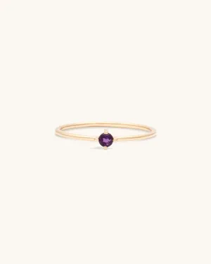 Amethyst Birthstone Ring