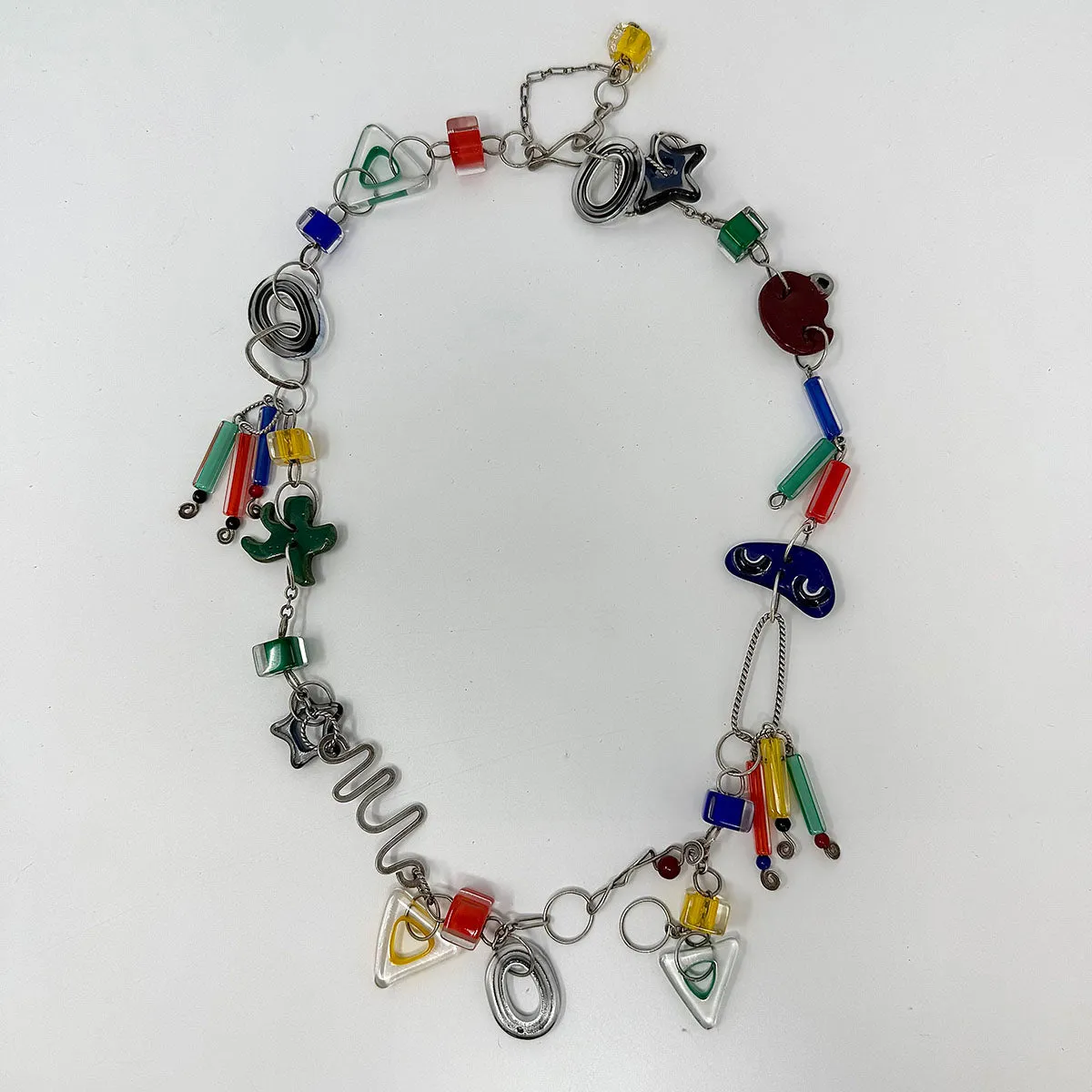 Art Glass Charm Necklace
