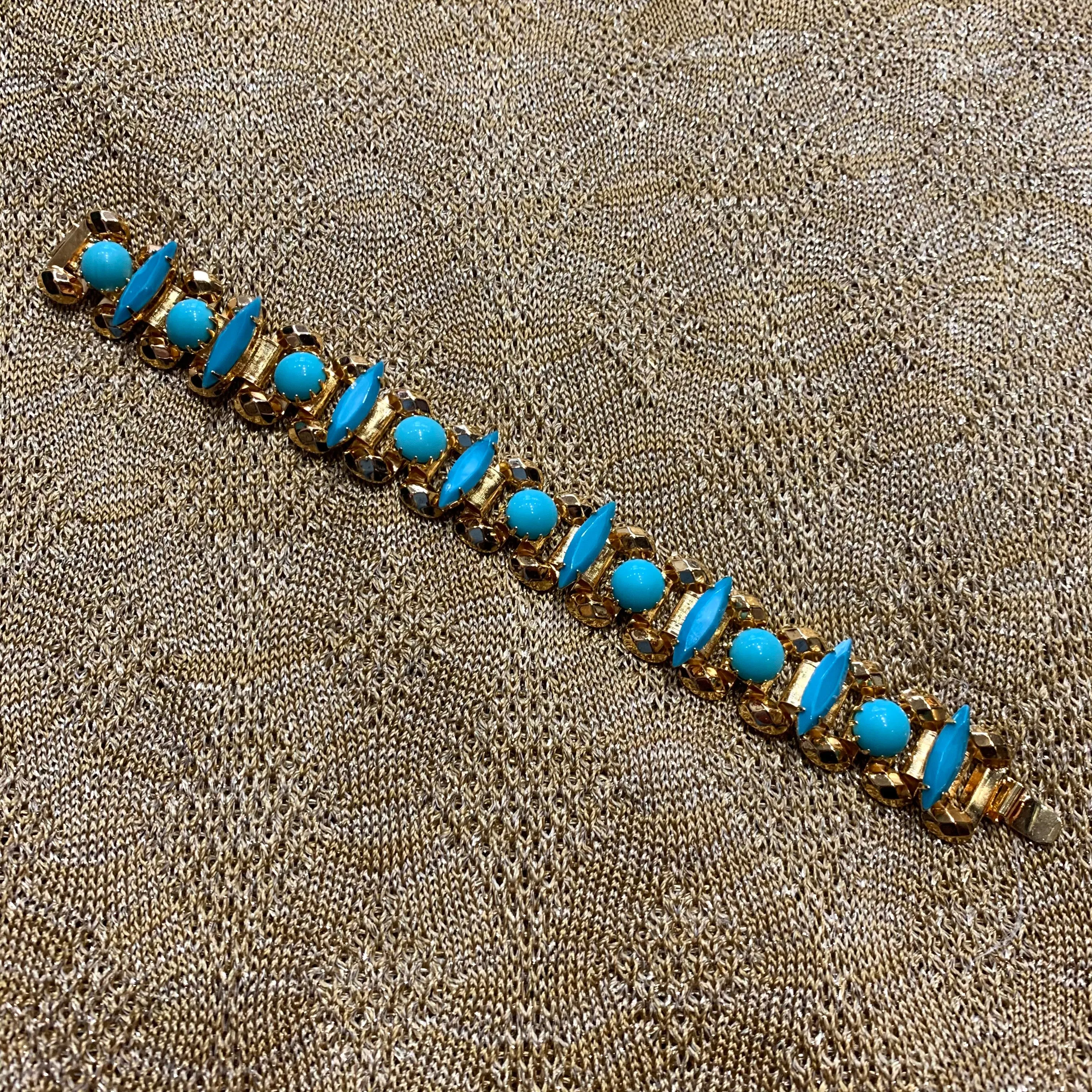 Askew London Turquoise Gold Bracelet