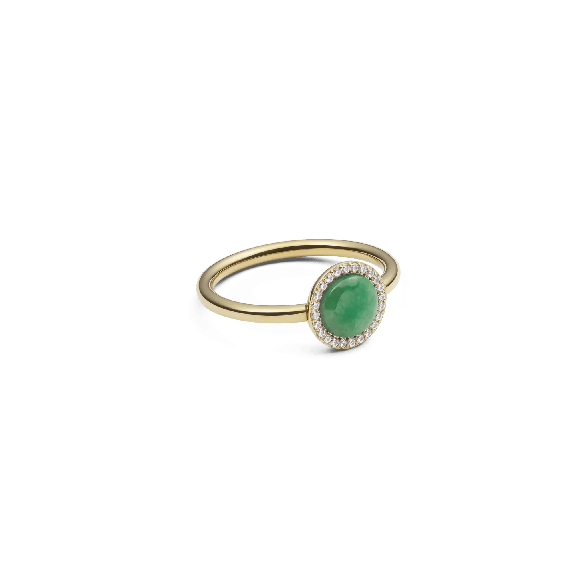 Audrey Ring Jade Gold
