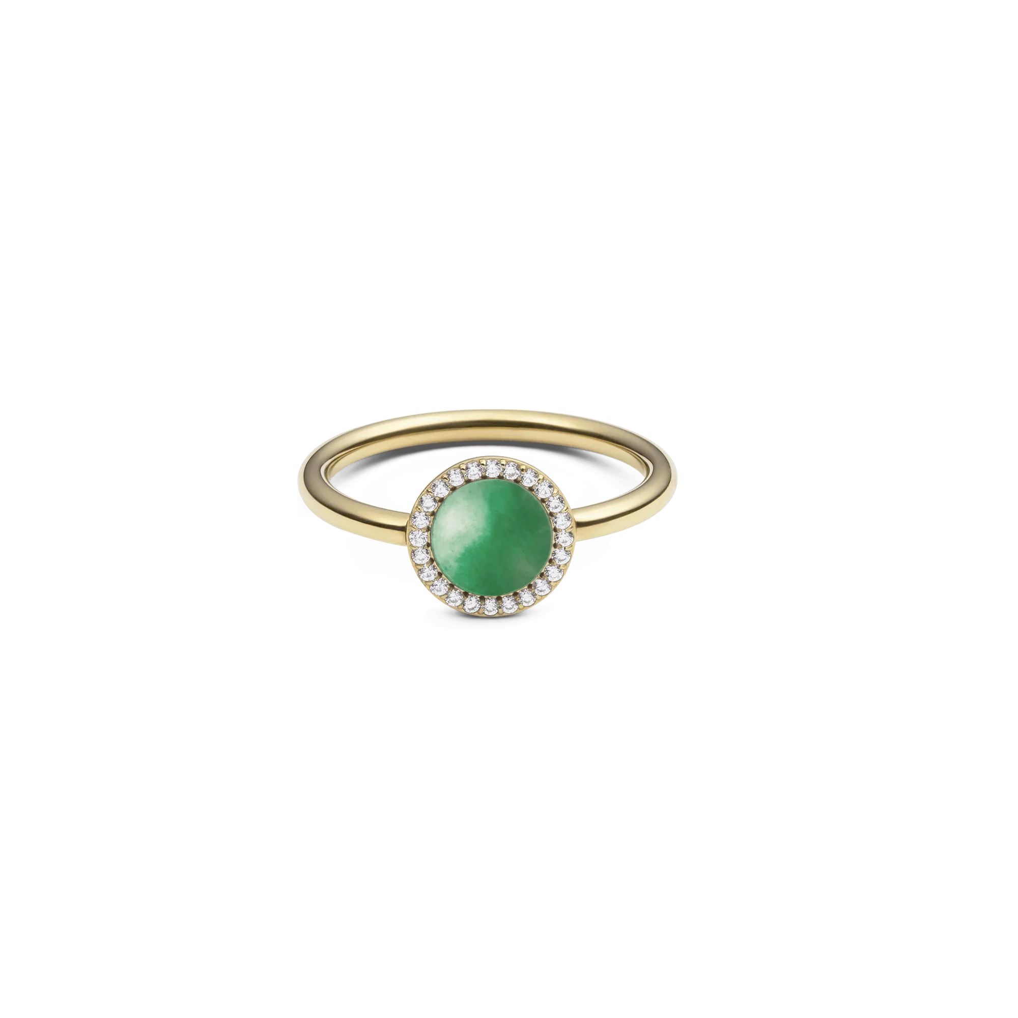 Audrey Ring Jade Gold