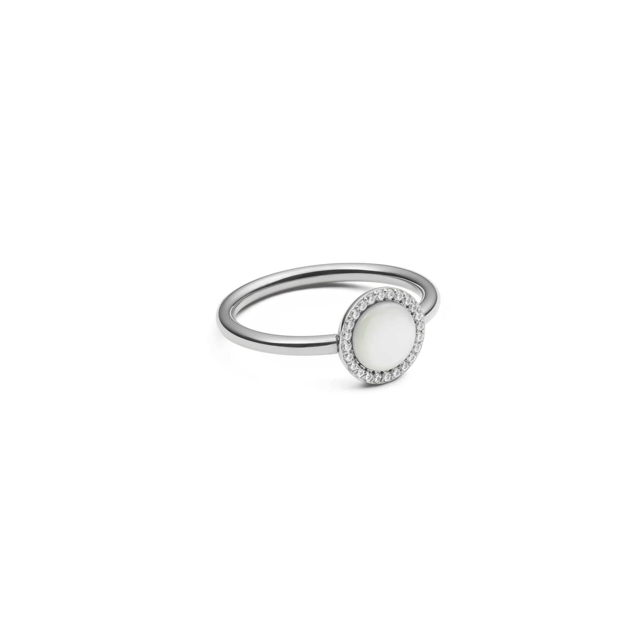 Audrey Ring Mother of Pearl Silver