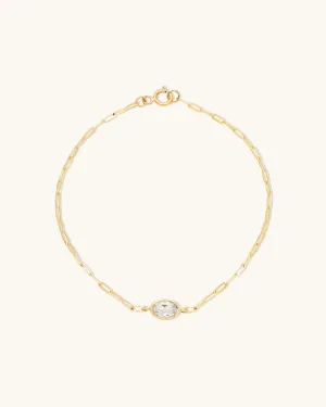 Bezel Oval Bracelet