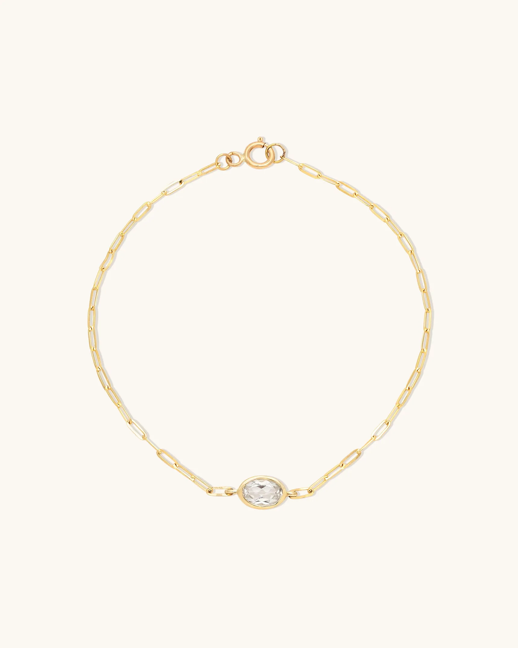Bezel Oval Bracelet