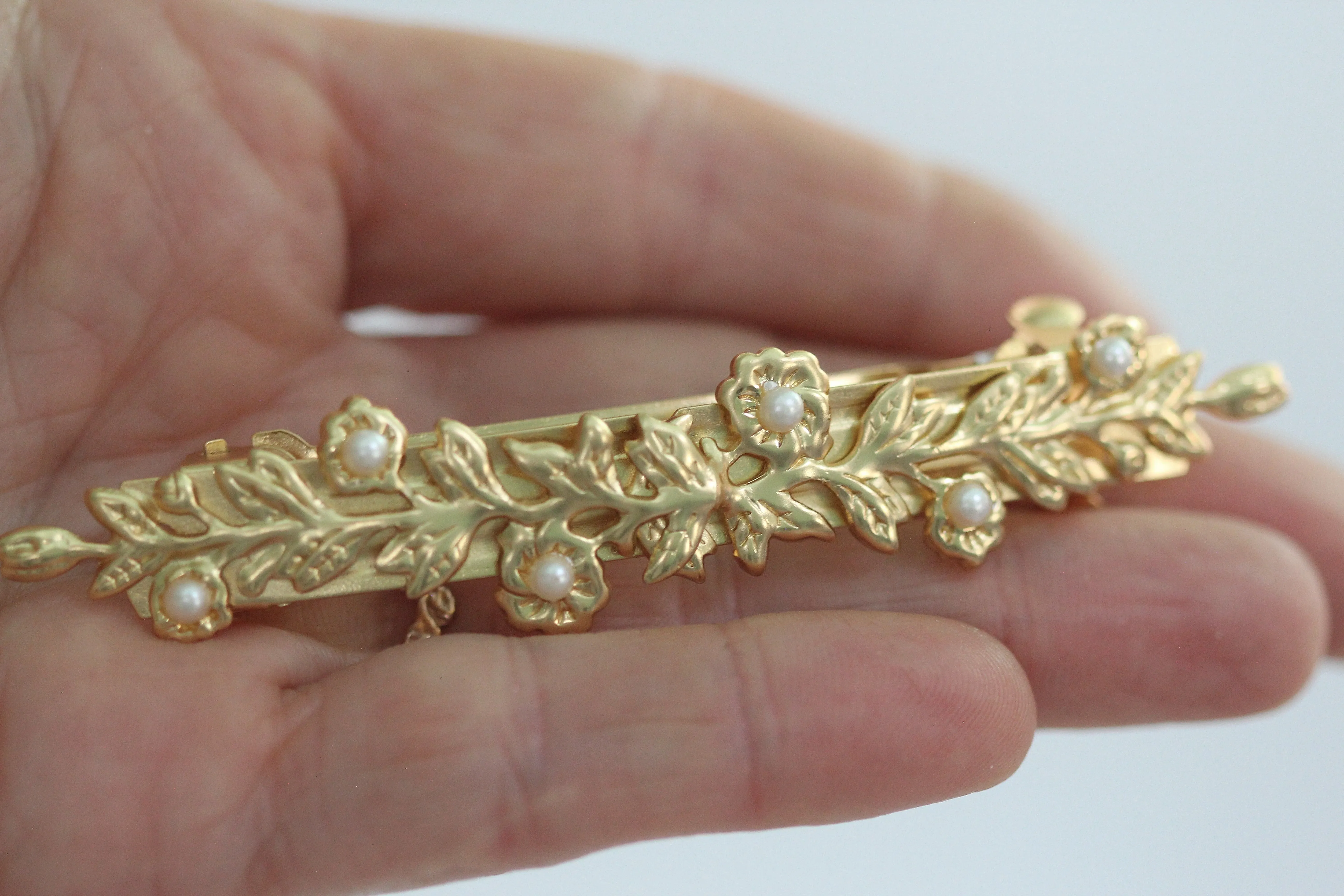 Bloom Double Flower Bouquet Barrette