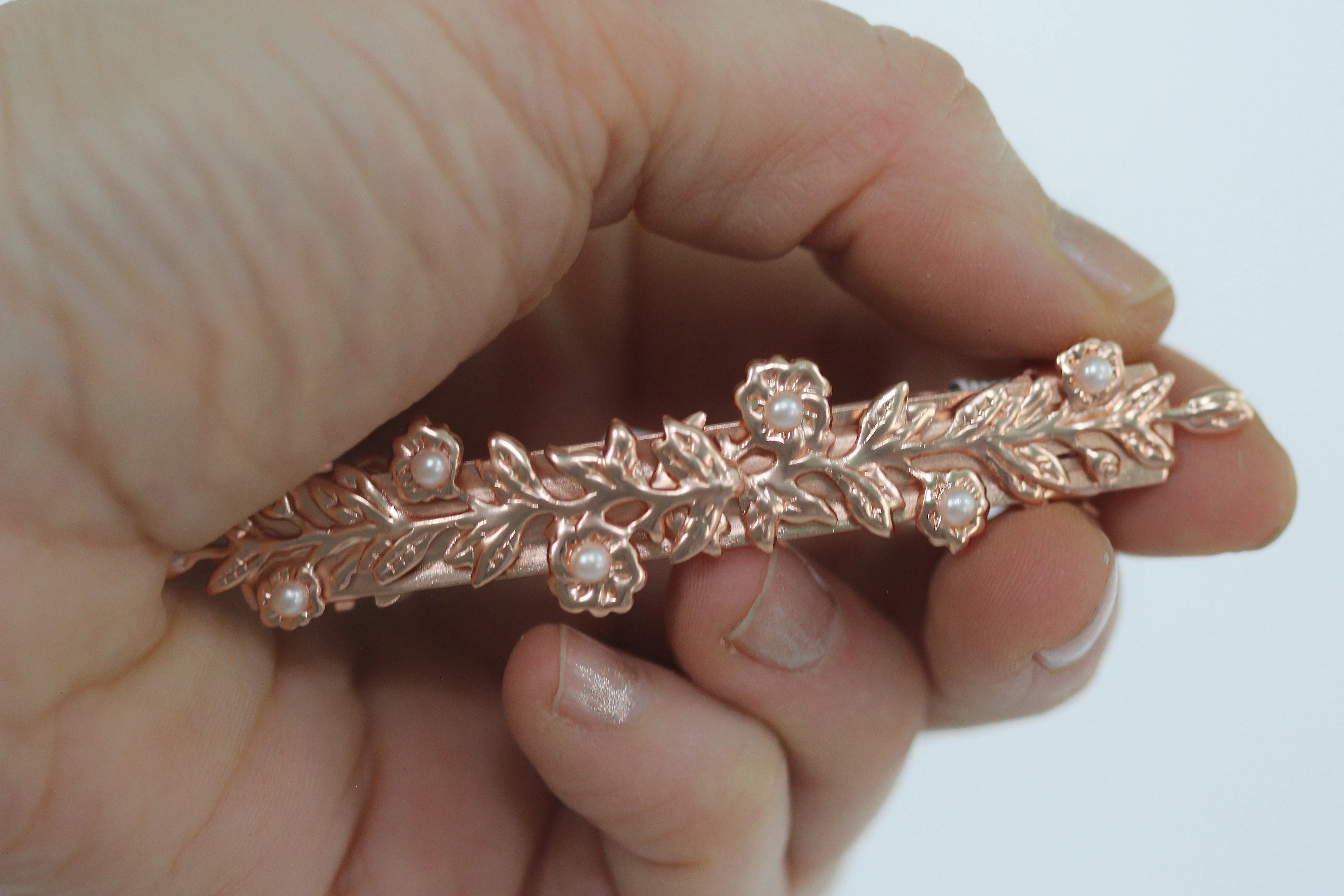 Bloom Double Flower Bouquet Barrette