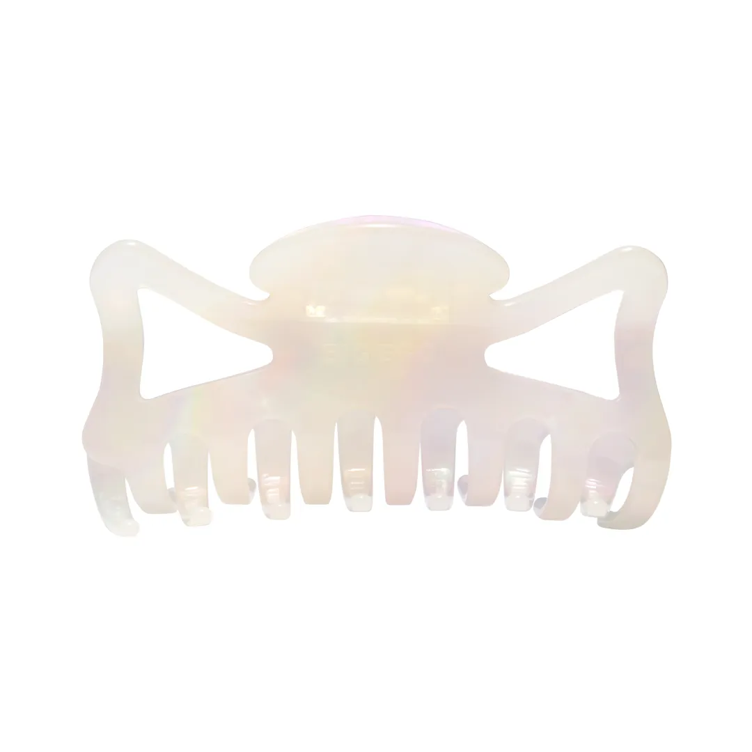 BOW CLIP HOLO WHITE