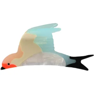 Bow's by St?r Swallow Hair Clip - Turquoise/Purple