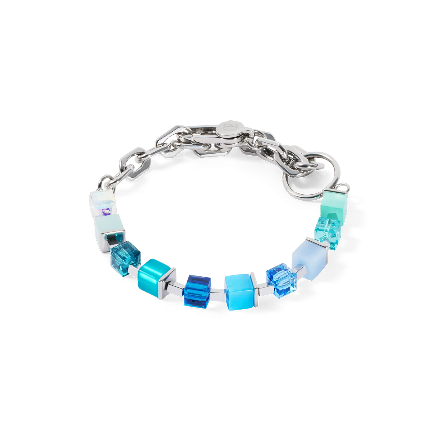 Bracelet Cube Fusion Charm Silver-Ocean