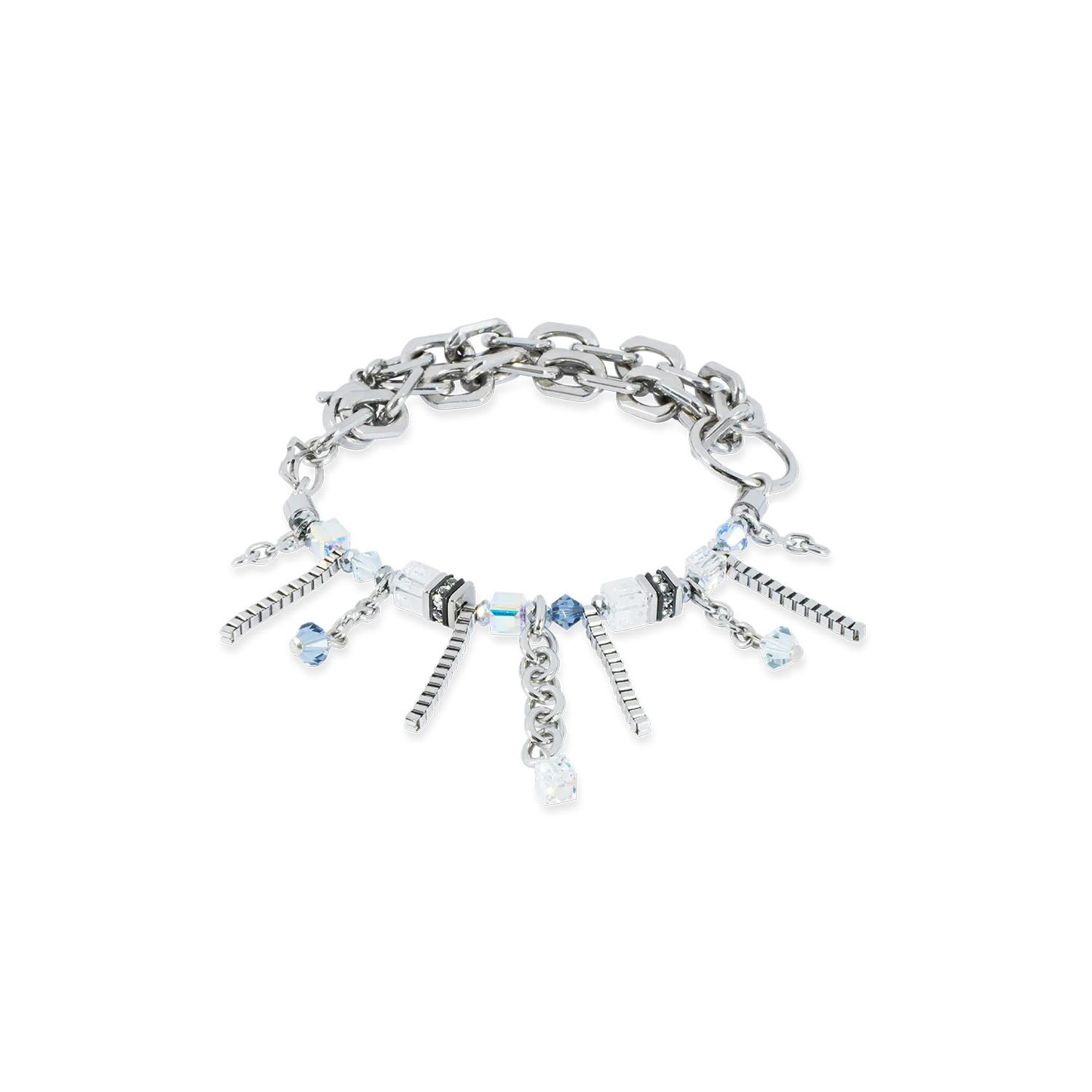 Bracelet Sunray Cube Boh??me silver-white