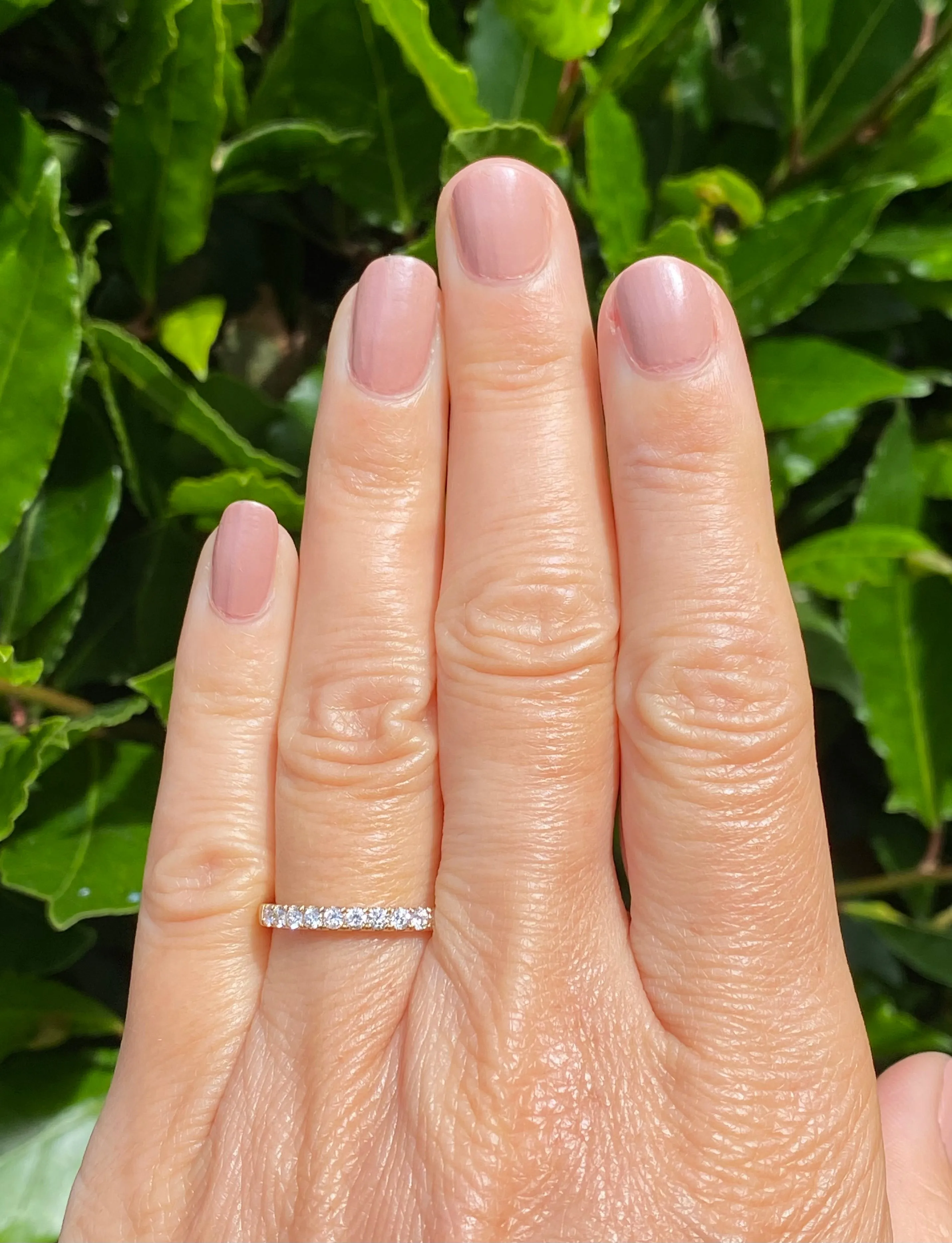 Brilliant Cut Diamond Half Eternity Wedding Ring 0.54ct 18ct Yellow Gold