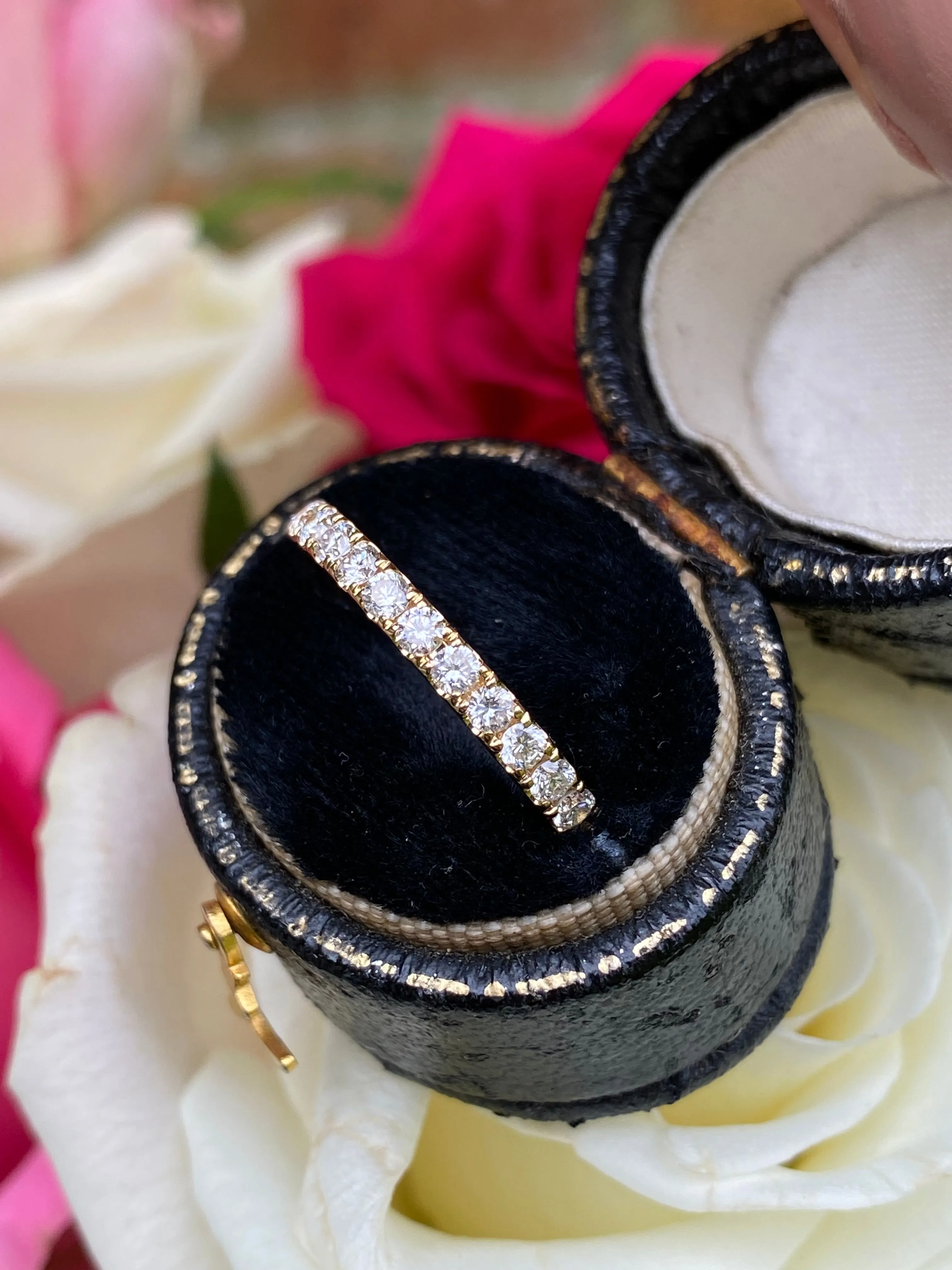 Brilliant Cut Diamond Half Eternity Wedding Ring 0.54ct 18ct Yellow Gold