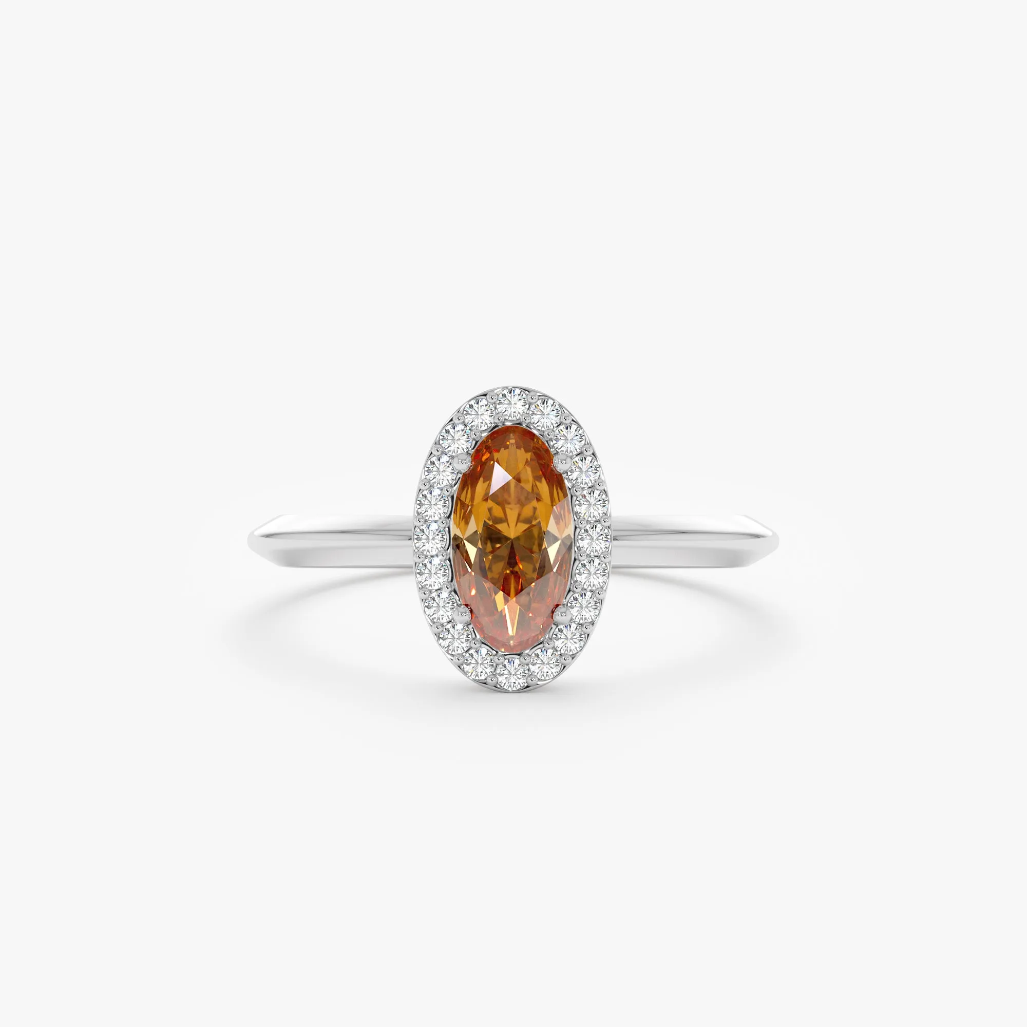 Citrine Diamond Cocktail Ring, Khadija