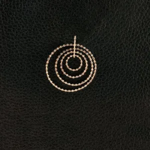 Concentric Circle Diamond Pendant
