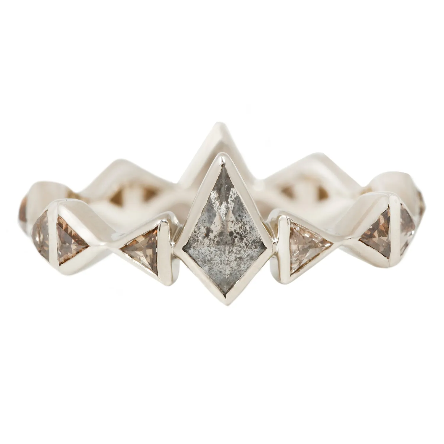 Crown of Diamonds Eternity Band