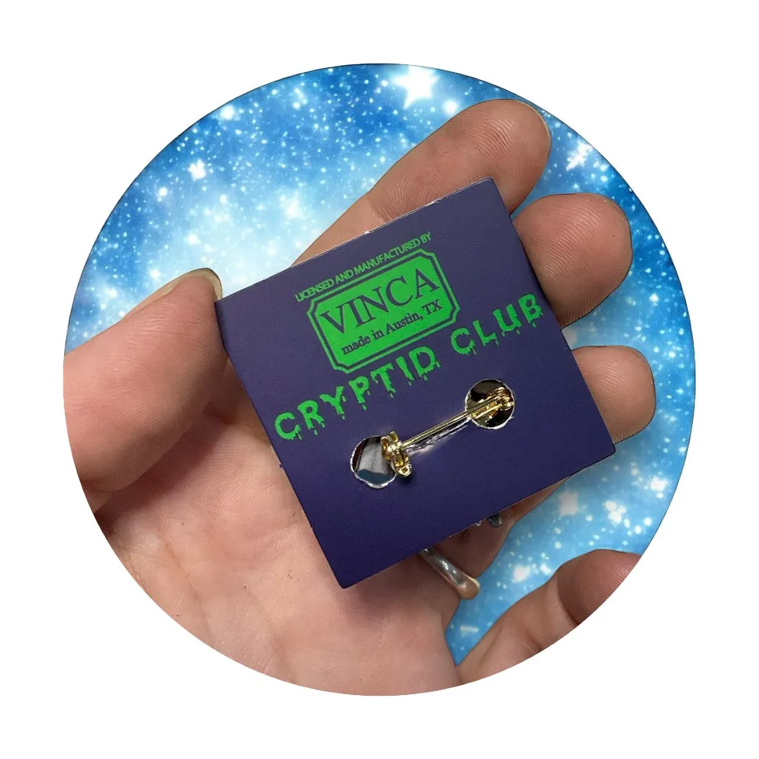 Cryptid Club Mothman Tiny Brooch Pin