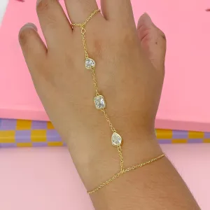 Dazzle Drip Gold Hand Chain