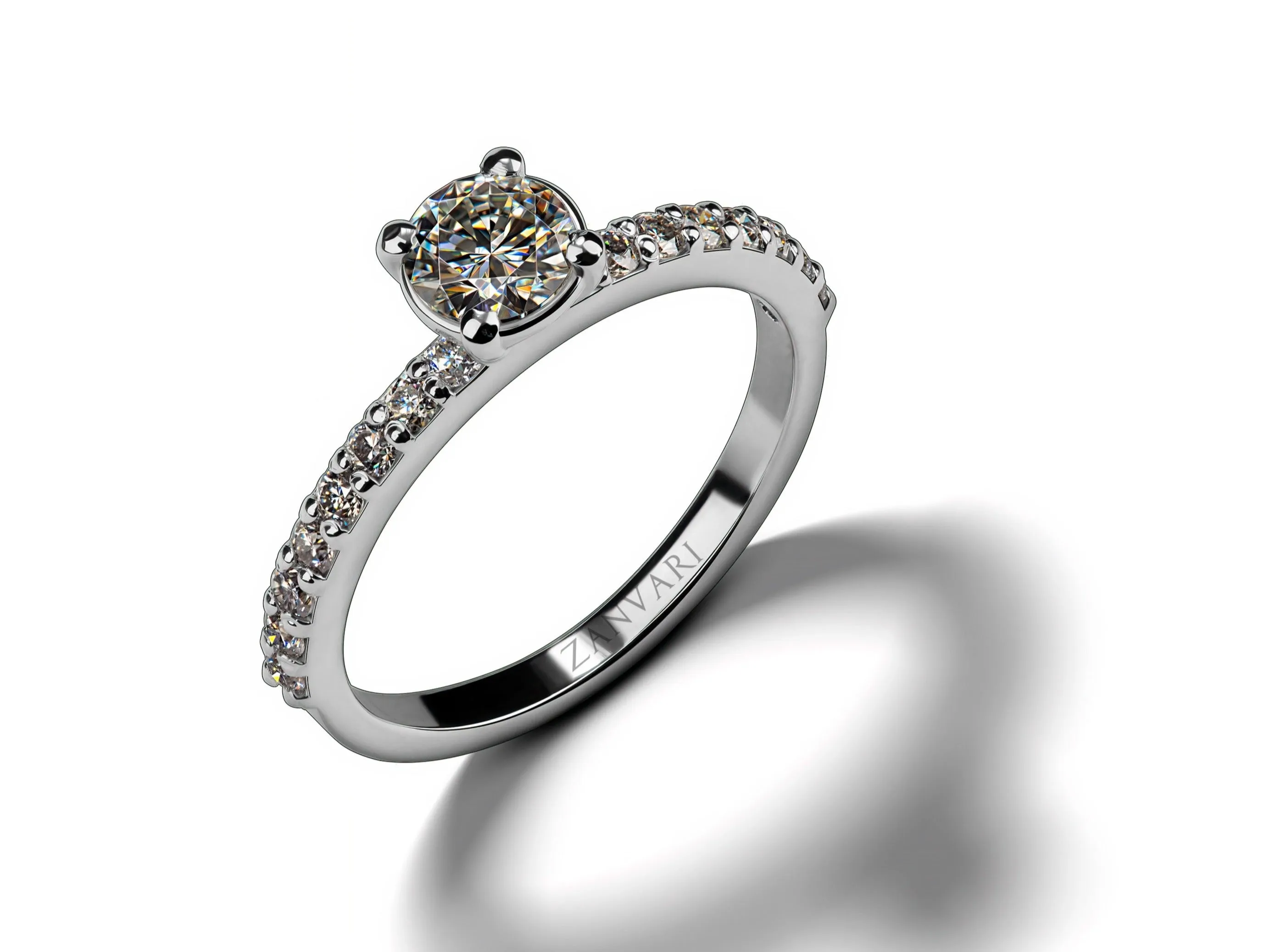 DAZZLING DAWN MOISSANITE RING