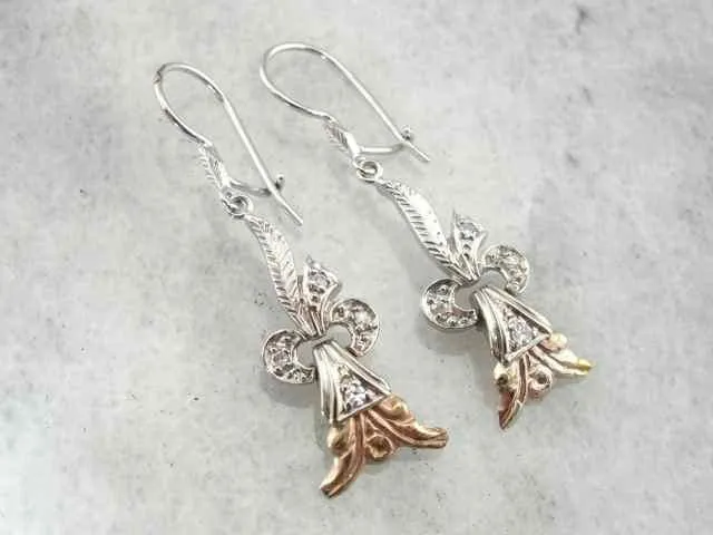 Diamond Drop Earrings from Retro Era Jewelry