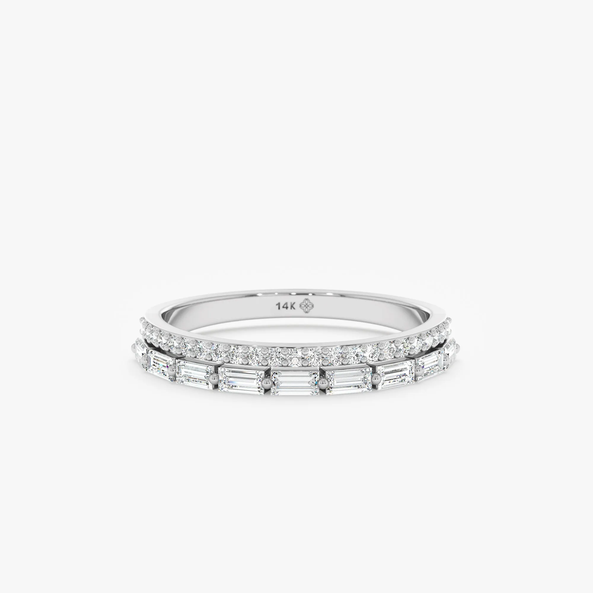 Double Band Diamond Ring, Celeste